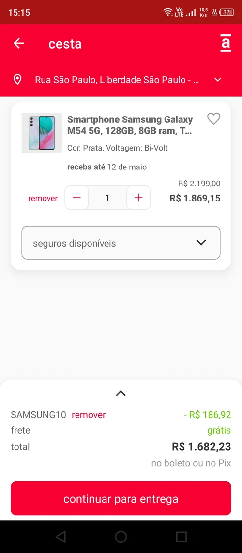 Imagem na descrição da promoção