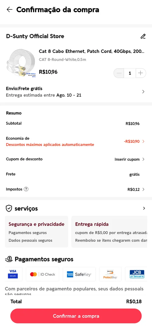 Imagem na descrição da promoção