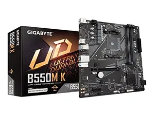 Placa Mãe Gigabyte B550M K AMD AM4 mATX DDR4