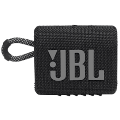 Caixa de Som Portátil JBL Go 3 com Bluetooth e À Prova de Poeira e Água – Preto, Azul ou Verde
