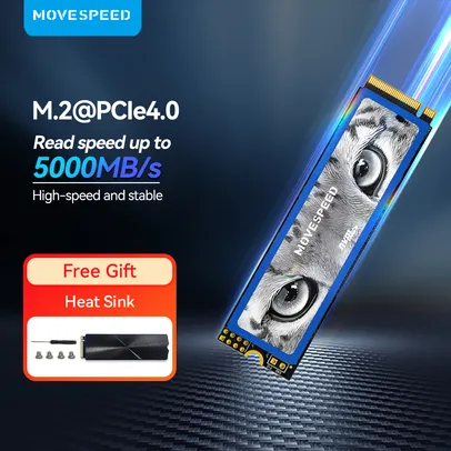 SSD 5000MB/s NVMe PCIe 4.0x4 M.2 2280 1TB MOVESPEED 