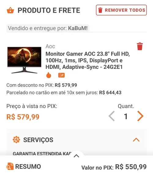 Imagem na descrição da promoção