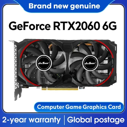 Placa de Vídeo Nvidia RTX 2060 6gb Jieshuo