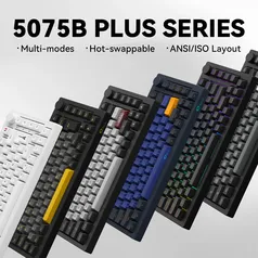 [Gpay/Moedas R$ 251]  Teclado Mecânico Sem Fio Akko 5075B Plus V2]