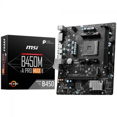 Foto do produto MSI B450M-A PRO MAX II DDR4 mATX Motherboard