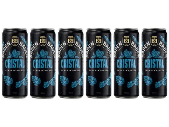 [App+Cliente ouro] Cerveja Baden cristal Pilsen Lager - 6 Unidades