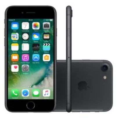 iPhone 7 32GB Preto Matte Tela 4.7" iOS 10 4G Câmera 12MP - Apple, R$ 2639 preço à vista.