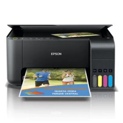 Saindo por R$ 699: Multifuncional Tanque de Tinta Epson EcoTank L3150 Wireless - Impressora, Copiadora, Scanner | Pelando