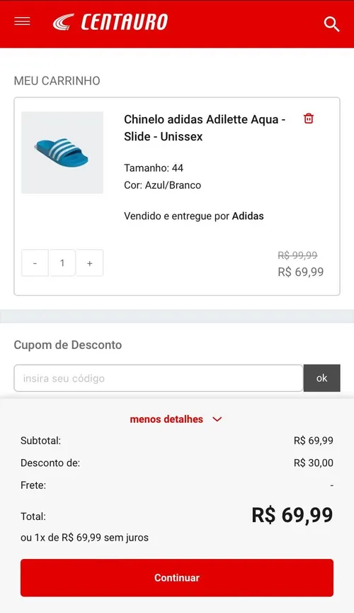 Imagem na descrição da promoção