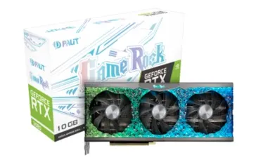 Placa de Vídeo Palit NVIDIA GeForce RTX 3080 GameRock, LHR, 10GB, GDDR6X, DLSS, Ray Tracing, NED3080U19IA-1020G