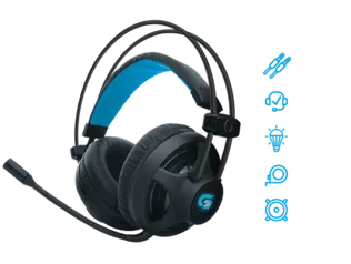 Headset Gamer Fortrek PRO H2 Preto, 64390