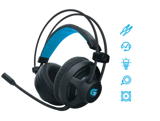 Headset Gamer Fortrek PRO H2 Preto, 64390