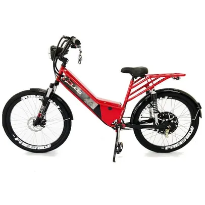 Bicicleta Elétrica CONFORT FULL 800W 48V 15Ah Cor Cereja