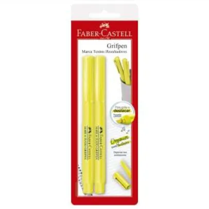 [PRIME] Marca-Texto Amarelo Faber-Castell (Pacote com 2) - R$ 4