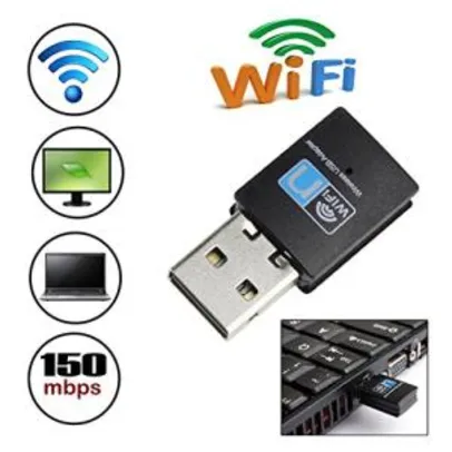 ADAPTADOR 150 MBPS WIRELESS-WI-FI 802.11G USB DONGLE - R$ 12