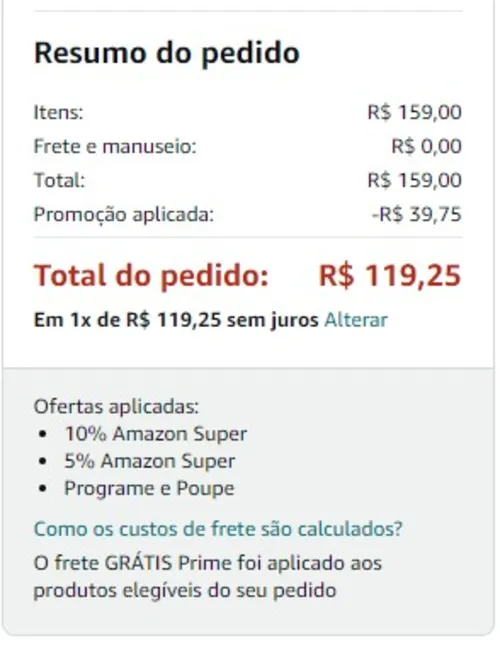 Imagem na descrição da promoção