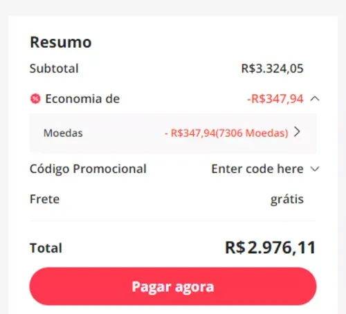 Imagem na descrição da promoção