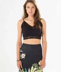 [Farm Rio] Cropped de renda preto - R$35