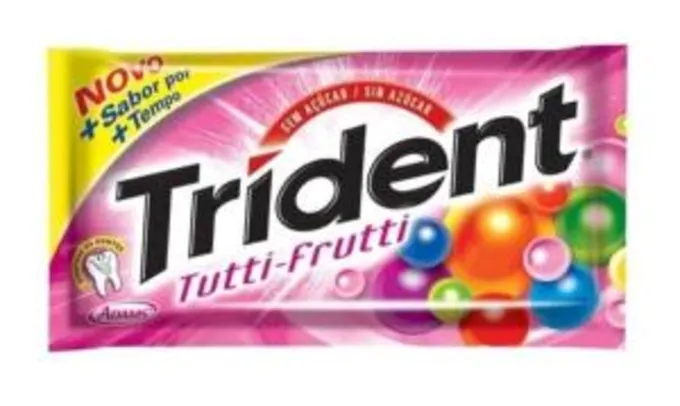 [50% de volta AME] Chiclets Trident Tutti-Fruit | R$2,49