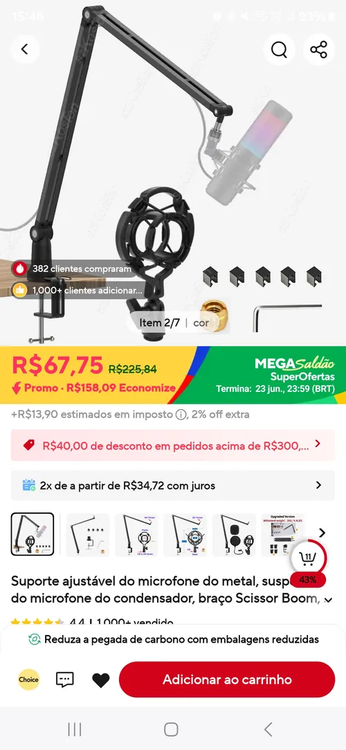 Imagen na descrição da promoção