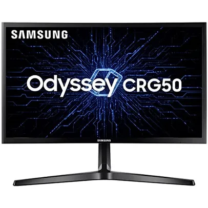 Monitor Gamer Curvo Samsung Odyssey 24, FHD, 144 Hz,HDMI, DP, Freesync, Preto, Série CRG50