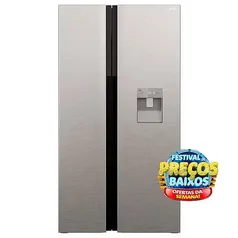 Refrigerador Side By Side Philco 486L Inox Eco Inverter PRF504ID 127V