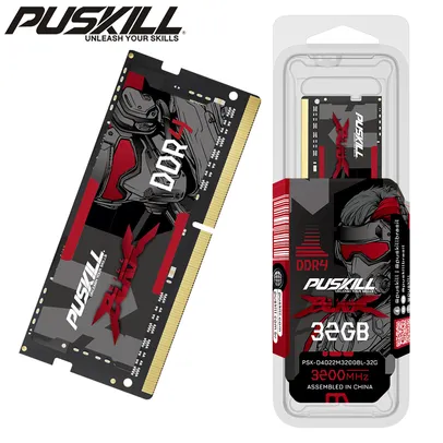 [TX inclusa] PUSKILL-Memória portátil de alto desempenho, RAM DDR4, 4GB, 2400MHz, Sodimm, Notebook 