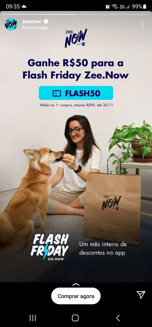 Imagem na descrição da promoção