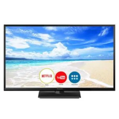 Smart TV LED 32" Panasonic TC-32FS600B HD Wi-fi 1 USB 2 HDMI | R$799