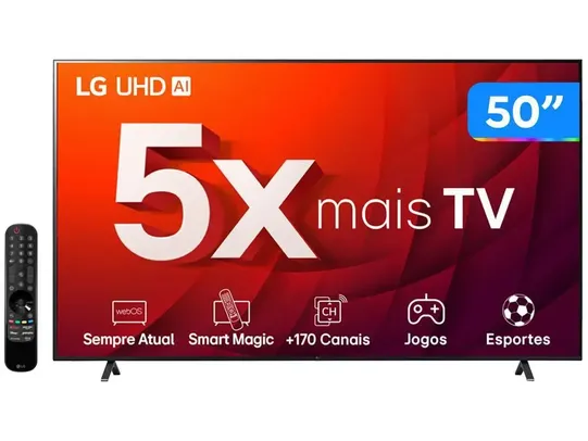 [Magazine Luiza] Smart TV 50” 4K Ultra HD LED LG 50UR8750 