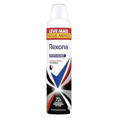 [MISSÃO R$111] 10 un. Rexona Antitranspirante Aerossol Antibacterial E Invisible 250Ml Leve Mais Pague Menos (A Embalagem Pode Variar)