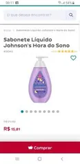 Sabonete Líquido Johnson's Hora do Sono - 400 ml | R$ 13