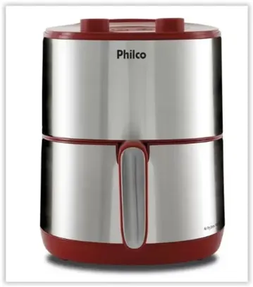 Fritadeira Philco Air Fry 4 Litros Redstone Vermelha PFR10VI - 220 Volts