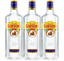 Gin Gordons 750ml 03 Unidades