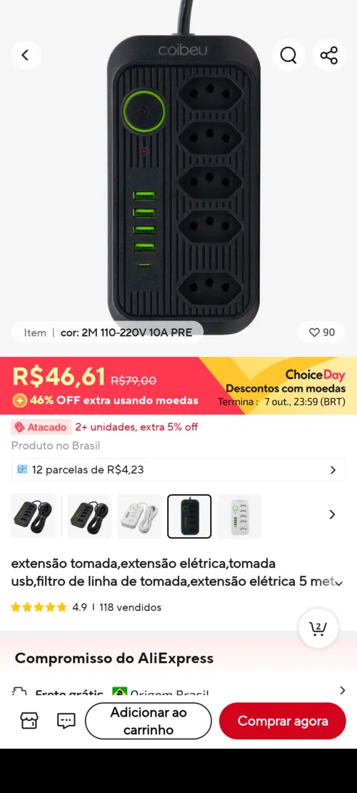 Imagem na descrição da promoção