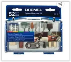 Conjunto de Acessórios Dremel 687 para Microrretífica - 52 Peças | R$ 80