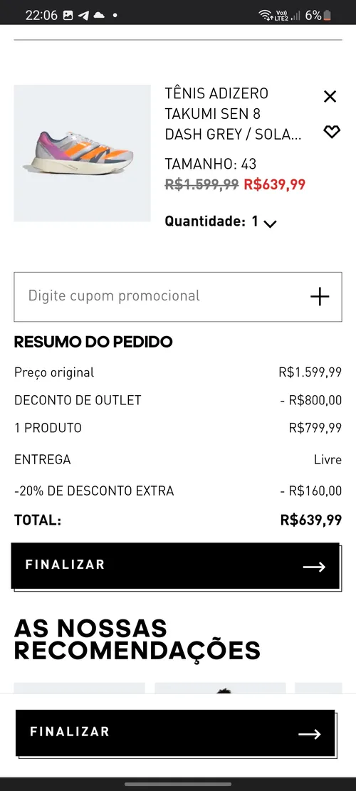 Imagem na descrição da promoção