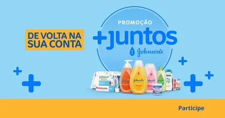 Compre diferentes produtos Johnson´s Baby participantes e receba até R$50,00 de volta