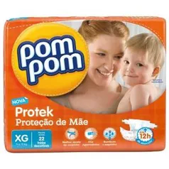 Fralda Pompom Protek Proteção de Mãe Jumbo - 22 unidades Tamanho XG 3,90