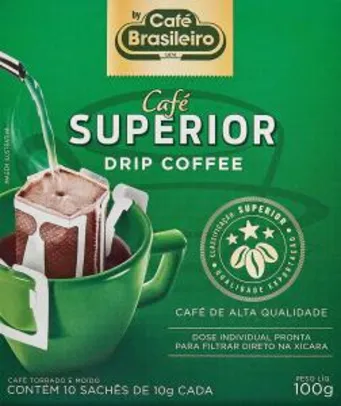 [Prime] Café em Drip Superior 100g R$ 15