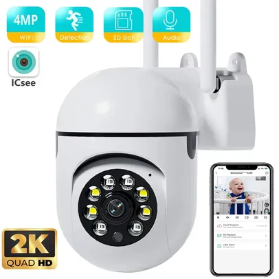 [Com Taxas/ Gpay R$77]  Camera Ip de Vigilancia Wifi ICSee BESDER