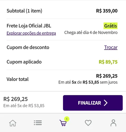 Imagem na descrição da promoção