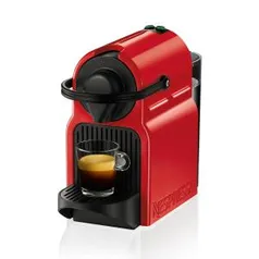 Diversas Cafeteiras Nespresso em Promoção, Inissia Vermelho Rubi por R$ 239 + 100 reais em capsulas