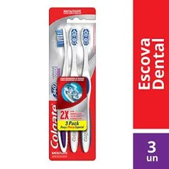 Escova Dental Colgate 360º Luminous White 3unid