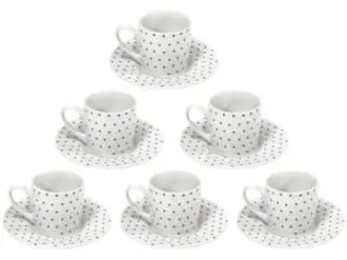 Jogo de Xícaras para Café Porcelana 12 Peças - Etilux Petit JGXC-006 - R$36,90