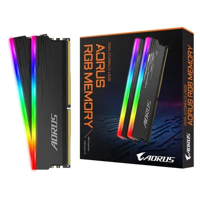 Memória Gigabyte Aorus, RGB, 16GB (2x8GB), 3733MHz, DDR4, Preto - GP-ARS16G37