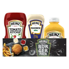 Pack Heinz Ketchup 397g + Maionese 215g + Mostarda 255g