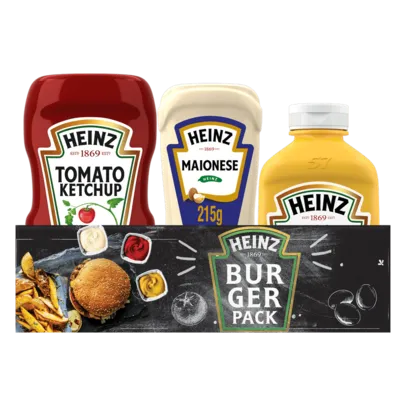 Pack Heinz Ketchup 397g + Maionese 215g + Mostarda 255g