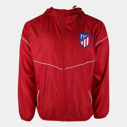 Jaqueta Atlético de Madrid Corta Vento  SPR C/ Capuz Masculina [Apenas Tamanho P]