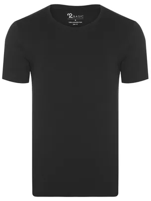 Camiseta de algodão masculina slim fit em várias cores